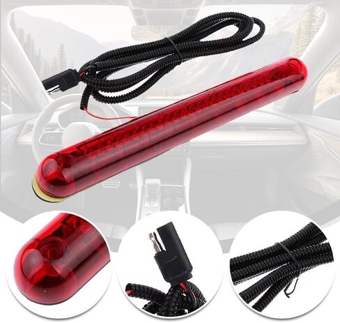Car Third Brake Light, 24LED 12V 3rd High Mount Vehicle Rear Brake Tail Lamp Bar, Automotive Exterior Warning Stop Light Strip, Universal for Sedan Motorhome Truck in Saudi Arabia