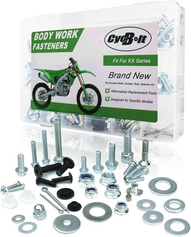 مجموعة مسامير عمل الجسم 330 قطعة مناسبة لـ KX250 KX250X KX250F KX420 KX125 KX450X KX450F KX500 KX112 KX100 KX65 KX60 KX85 KX80 مجموعة مسامير تثبيت مسامير الدراجة على الطرق الوعرة in Saudi Arabia