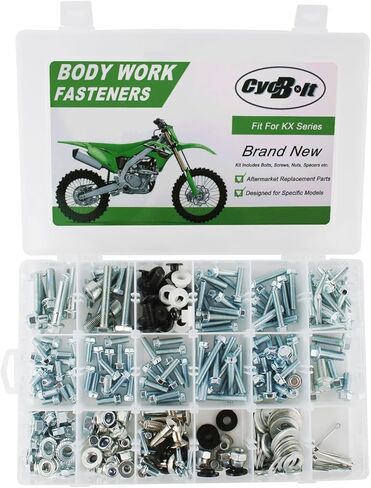 مجموعة مسامير عمل الجسم 330 قطعة مناسبة لـ KX250 KX250X KX250F KX420 KX125 KX450X KX450F KX500 KX112 KX100 KX65 KX60 KX85 KX80 مجموعة مسامير تثبيت مسامير الدراجة على الطرق الوعرة in Saudi Arabia