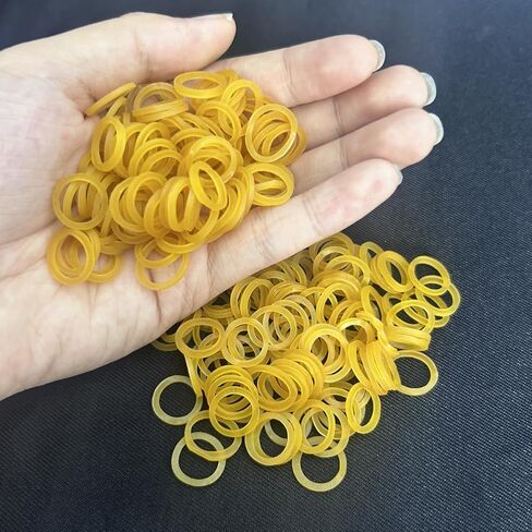 3000 قطعة شريط مطاطي صغير أصفر قوي الأربطة المطاطية لوازم المنزل أربطة مرنة مجلدات الملفات اللوازم المكتبية تغليف المنزل in Saudi Arabia