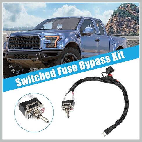 1 Set 37.5cm 14.76" Universal Automotive Switched Fuse Bypass Kit Fuse Bypass Switch Replacement Car Parts in Kuwait
