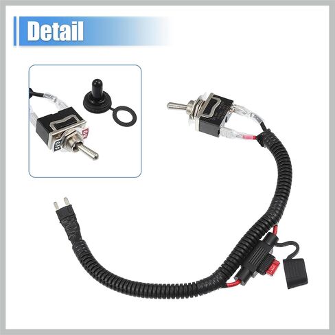1 Set 37.5cm 14.76" Universal Automotive Switched Fuse Bypass Kit Fuse Bypass Switch Replacement Car Parts in Kuwait