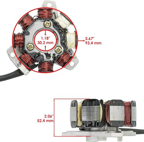 Caltric Stator Compatible With Honda Trx250R Fourtrax 1986 1987 1988for On Trx250R Only in Saudi Arabia