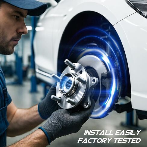 515151 محمل العجلة الأمامية ومجموعة المحور لـ 2012-2018 Ram 1500، لـ 2019-2022 Ram 1500 Classic، 5 العروات مع مجموعات محاور ABS 2013 2014 2015 2016 2017 2020 2021، قطعة واحدة in Kuwait