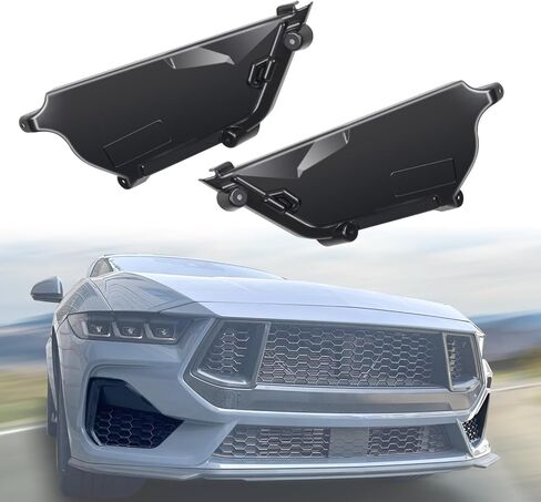 Front Bumper Cover Vent Compatible with Ford Mustang 2024 2025 S650 GT/GT Premium Accessories, Left & Right Side Grille Air Cooler Blocker Protection Guards, 1Pair in Saudi Arabia