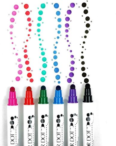 Kuretake TC-6100/6V Water-Based Pen ZIG Clean Color Dot 6 Colors in Saudi Arabia