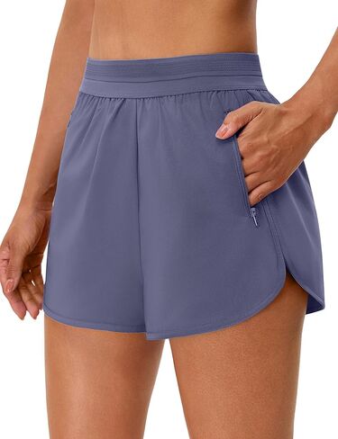 BMJL Womens Workout Shorts Running 2.5" Black High Waisted Athletic Gym Shorts Lounge Summer 2 Pockets in Saudi Arabia