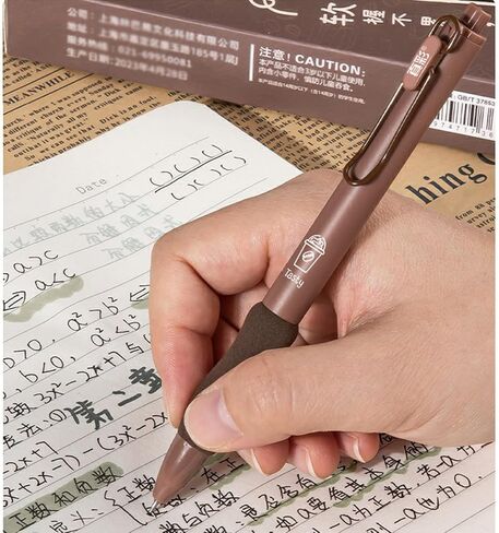 5 Pcs Cute Purple Pen Gel Ink Pens Retractable Pens 0.5mm Fine Point Black Ink Smooth Writing Pen for Women Men Girls Boys School Office Supplies (Purple) in Saudi Arabia