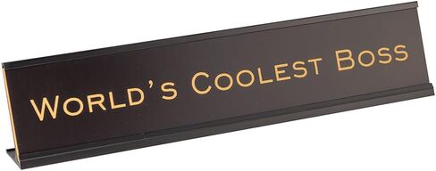World's Coolest Boss 2"x10" Novelty Nameplate Desk Sign in Kuwait