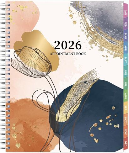 كتاب مواعيد 2026، 30 دقيقة في الساعة، مخطط تقويم أسبوعي وشهري 2026، يناير 2026 - ديسمبر 2026، 8.5 بوصة × 11 بوصة، مخطط يومي 2026 مع علامات تبويب وجيب، غطاء مرن، رائع للمكتب والمنزل والمدرسة in Saudi Arabia