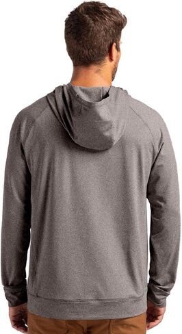 Cutter & Buck Adapt Knit Recycled Mens Heathered Hooded Pullover in Saudi Arabia