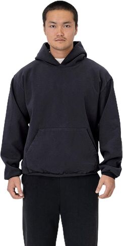 سترة بغطاء رأس من الصوف الثقيل من LOS ANGELES APPAREL HF09 - دفء وأناقة ممتازة للرجال والنساء، صنع في الولايات المتحدة الأمريكية in Kuwait