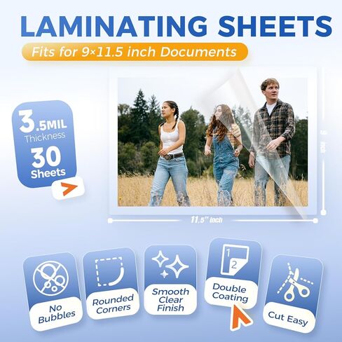 100Pack Laminating Sheets 11 x 17 Inch 5Mil Clear Thermal Laminating Pouches 11.5 x 17.5 Laminate Sheets Paper for Laminator,Clear Round Corner for Education Supplies & Craft Supplies & Menu in Saudi Arabia