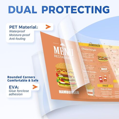 100Pack Laminating Sheets 11 x 17 Inch 5Mil Clear Thermal Laminating Pouches 11.5 x 17.5 Laminate Sheets Paper for Laminator,Clear Round Corner for Education Supplies & Craft Supplies & Menu in Saudi Arabia