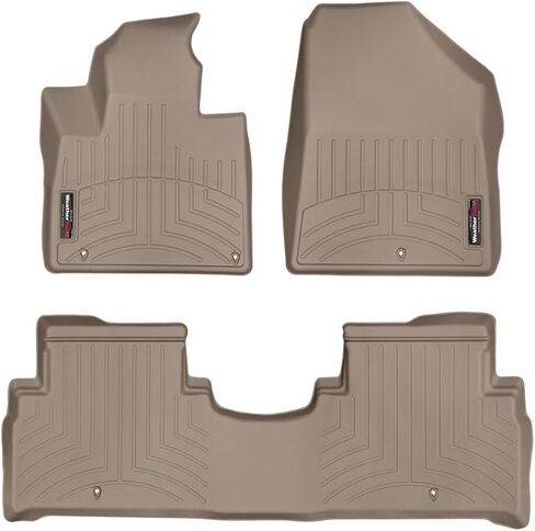Weathertech Custom Fit FloorLiners for Kia Sorento, Sorento, Sorento - 1st & 2nd Row (44770-1-2), Black in Saudi Arabia