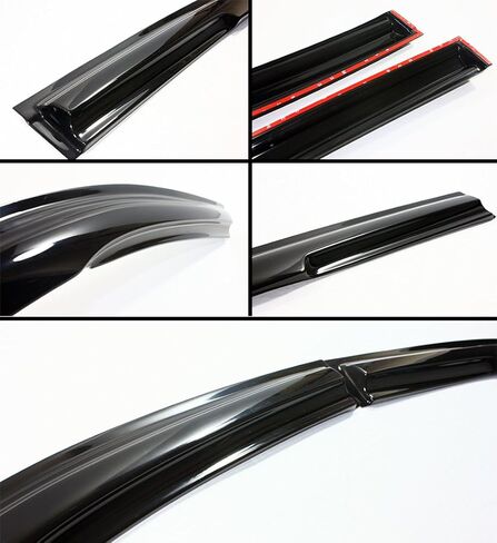 Cuztom Tuning Smoked Window Sun Visor Rain Guard Set Compatible with 2013-2017 9TH Gen Honda Accord 4 Door Sedan in Saudi Arabia