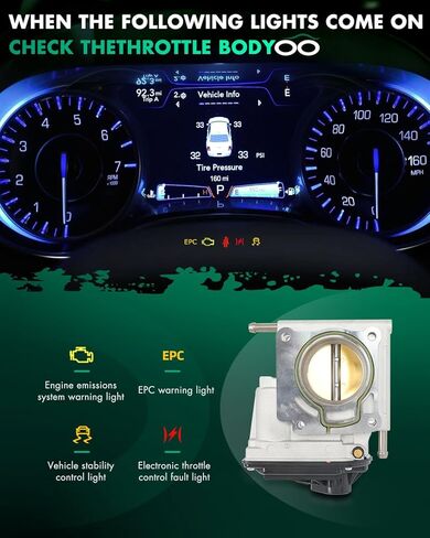 SCITOO Electronic Throttle Body Compatible with for ford Escape, for Mercury Mariner - Replaces 5M6Z9E926A, 5M6Z9E926BA, 5M6Z9E926CA, TB1174 in Saudi Arabia