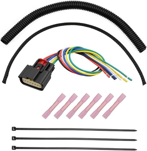 6Pin Control Actuator Connector Plug Fit for Harley Davidson 2008-2017 Throttle Body, Replace 72483-08BK NM-33471-0601 in Kuwait