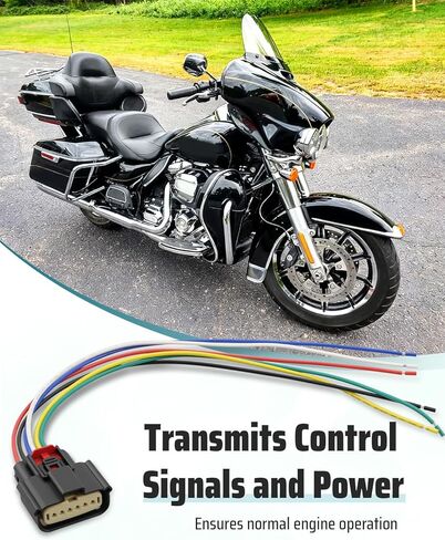 6Pin Control Actuator Connector Plug Fit for Harley Davidson 2008-2017 Throttle Body, Replace 72483-08BK NM-33471-0601 in Kuwait
