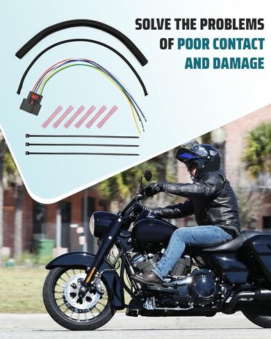 6Pin Control Actuator Connector Plug Fit for Harley Davidson 2008-2017 Throttle Body, Replace 72483-08BK NM-33471-0601 in Kuwait