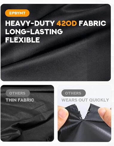 PBYMT Motorcycle Cover with Side Top Box, Waterproof Cover Compatible with Harley Davidson Touring Ultra Limited Street Glide Road Glide Electra Glide Outdoor All Weather Protection, 116" x 47" x 53" in Saudi Arabia