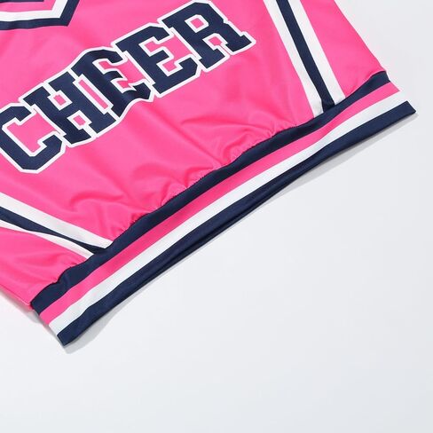 LMYOVE Women's 2 Piece Cheerleading Outfit Set, Adult cheerleader uniforms - Sleeveless Crop Top in Saudi Arabia