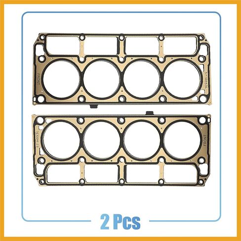2pcs Cylinder Head Gasket Engine Gasket 12589226 12573949 for for Chevy Silverado 1500 4.8L 5.3L for GMC Yukon XL 1500 Stainless Steel Replacement in Saudi Arabia