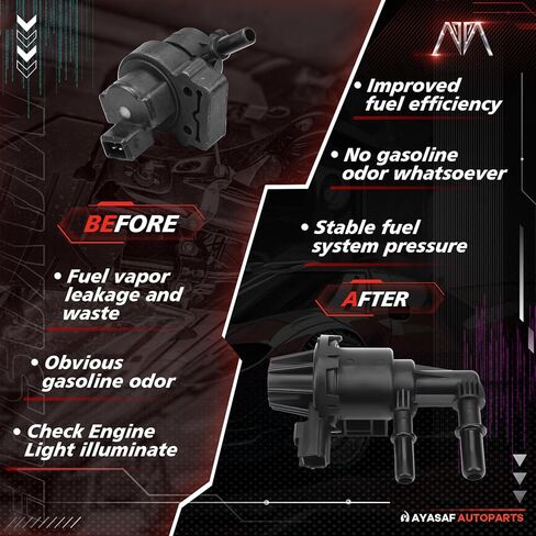 MAYASAF 911-673 علبة بخار تطهير صمام الملف اللولبي يناسب Ford Explorer Sport Trac 2007-2010، Explorer 2004 2005-2010، Mustang 2005-2006، Ranger 2004-2011، لمازدا، لميركوري in Saudi Arabia