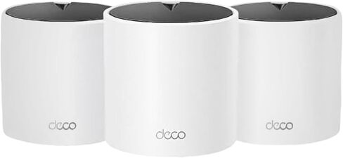 TP-Link Dual-Band AX1500 WiFi 6 Mesh Wi-Fi System (Deco X15) | Replaces Routers and Extenders | Covers up to 5,600 sq.ft. | 2 Gigabit ports per unit, supports Ethernet Backhaul | 2024 Release (3-Pack) in Kuwait