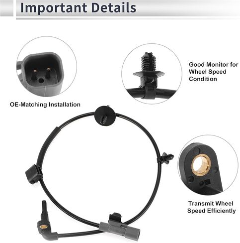 Rear Left ABS Wheel Speed Sensor for Chevrolet Trax 2015-2022, for Buick Encore 2013-2022 ABS Sensor Anti-lock Braking System Sensor No.95328629 1 Pcs in Saudi Arabia