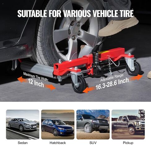 دوللي عجلة السيارة، 1500 رطل، دوللي عجلة السيارة، رفع ميكانيكي مع دواسة قدم سقاطة، دوللي إطار سيارة للخدمة الشاقة، زلاجات إطارات من نوع السقاطة، لتحريك إصلاح السيارات في السيارة in Kuwait