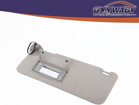 GXYWADY Gray Sun Visor Left Driver Side with Lights and Mirror Replacement for Ram 1500 2500 3500 2013 2014 2015 2016 2017 2018 Replacement for 1VF25BD1AD in Saudi Arabia