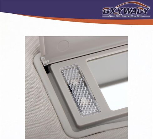 GXYWADY Gray Sun Visor Left Driver Side with Lights and Mirror Replacement for Ram 1500 2500 3500 2013 2014 2015 2016 2017 2018 Replacement for 1VF25BD1AD in Saudi Arabia