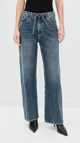 rag & bone Women's Phoebe Drawstring Wide Jeans in Saudi Arabia