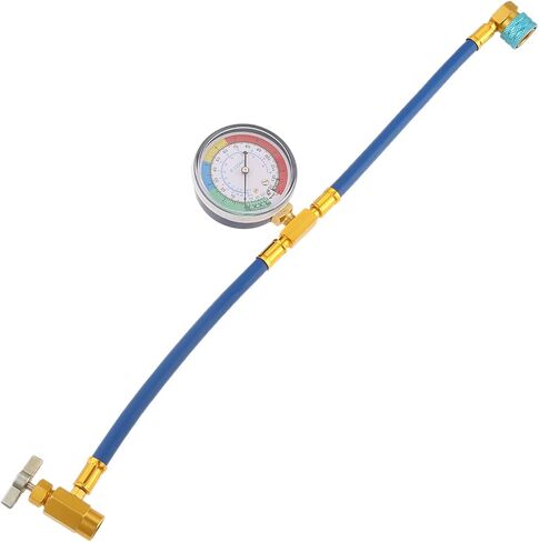 Mtsooning R1234yf Refrigerant Charge Hose Kit with Gauge, 1/2" Self Sealing Can Tap, 14mm R-1234yf Low Side Quick Coupler for AC Air Conditioner Refrigerant in Saudi Arabia