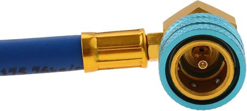Mtsooning R1234yf Refrigerant Charge Hose Kit with Gauge, 1/2" Self Sealing Can Tap, 14mm R-1234yf Low Side Quick Coupler for AC Air Conditioner Refrigerant in Saudi Arabia