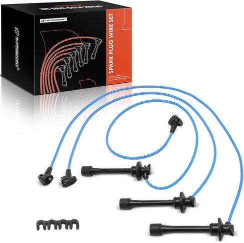 A-Premium Ignition Spark Plug Wires Set of 3 Compatible with Toyota 1996-2001 Camry, 1996-1999 Avalon, 1999-2003 Solara, 1998-2000 Sienna, 3.0L, 5MM in Saudi Arabia