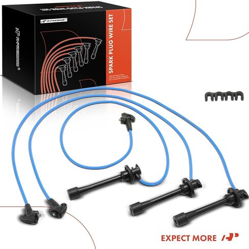 A-Premium Ignition Spark Plug Wires Set of 3 Compatible with Toyota 1996-2001 Camry, 1996-1999 Avalon, 1999-2003 Solara, 1998-2000 Sienna, 3.0L, 5MM in Saudi Arabia