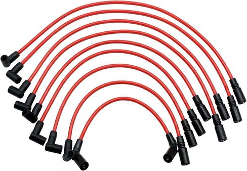 Spark Plug Wire Set 9718Q Compatible with Chevrolet GMC Cadillac C1500 C2500 C3500 K1500 K2500 K3500 Express Savana Suburban Tahoe Yukon Replaces 88862381 35-8150 in Saudi Arabia