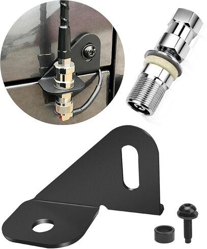 JL Antenna Mount Driver Side CB Antenna Mount Radio Driver's Side Mounting Bracket Front Driver Near The Hood Side CB Holder Compatible with Jeep Wrangler JL JLU & Jeep Gladiator JT 2018-2022 in Saudi Arabia