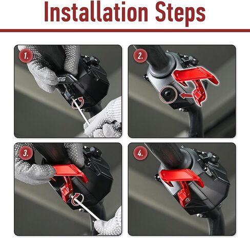 وحدة تحكم في ذراع الخانق من الألومنيوم بمجداف الإبهام لـ Can Am Spyder F3/F3-S/F3-T/F3-L (2015-2023)، RT/RT-L (2011-2023)، وحدة تحكم استجابة ناقل الحركة مناسبة لملحقات Spyder (أحمر) in Kuwait