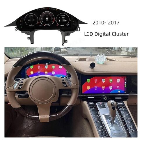 Compatible for Porsche Panamera 2010-2017 Car LCD Car Dashboard Panel Virtual Cockpit Cluster Digital Car Multimedia Dashboard Speedometer in Kuwait