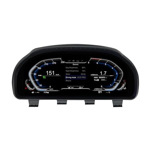 لوحة القيادة الرقمية 12.3 بوصة متوافقة مع BMW F10 F11 F18 F06 F12 F13 F01 F02 F03 F25 F26 F15 F16 LCD لوحة عداد السرعة (مع HUD) in Kuwait