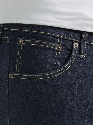 بنطلون جينز رجالي من Wrangler ذو مقاس عادي قابل للتمدد، من قماش الدنيم Rinse Denim، مقاس 30 عرضًا × 30 طولًا in Saudi Arabia