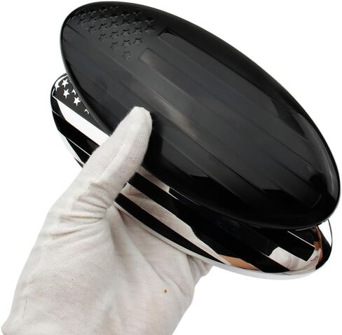 2 Pack Compatible for 2004-2014 F150 Front Grille Rear Tailgate Emblem, 9" Black Oval American Flag Emblem Fits 11-14 Edge, 11-16 Explorer, 06-11 Ranger, 07-14 Expedition in Saudi Arabia