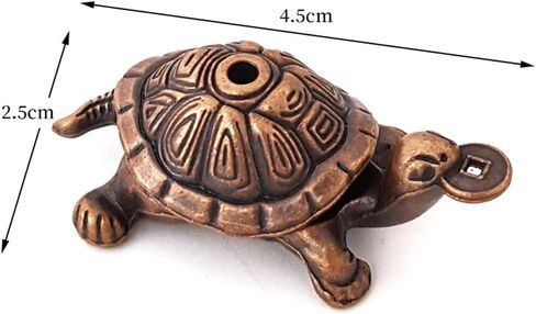 Vintage Red Turtle Incense Holder with Golden Thread – Elegant Incense Holders for Tea Pet Decoration and Home Aesthetic Display in Saudi Arabia