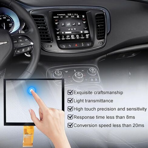 8.4" Uconnect Screen Replacement Digitizer Fit for Ram 1500 2500 3500 Chrysler Dodge Durango Challenger Grand Cherokee Wrangler 2017-2020 Radio Navigation Replace LA084X01(SL)(01) in Saudi Arabia