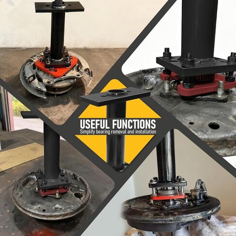 أداة إزالة محمل المحور الخلفي وأداة إزالة محمل العجلة المثبت متوافقة مع 1995-2020 Toyota Tacoma 4Runner Tundra Hilux T100 مع حلقة نغمة ABS باللون الأحمر والأسود in Kuwait