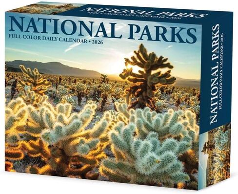 Willow Creek Press, National Parks 2026 Desk Calendar, 6.18'' X 5.43'', Daily Calendar with Adhesive Binding in Saudi Arabia