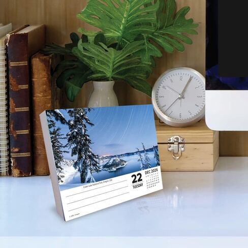 Willow Creek Press, National Parks 2026 Desk Calendar, 6.18'' X 5.43'', Daily Calendar with Adhesive Binding in Saudi Arabia